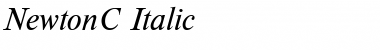 NewtonC Italic Font