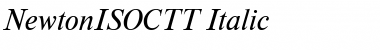 NewtonISOCTT Font