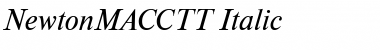 NewtonMACCTT Italic