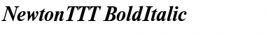 NewtonTTT BoldItalic Font