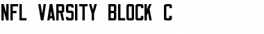 NFL Varsity Block C Font