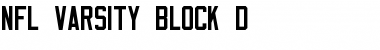 NFL Varsity Block D Regular Font