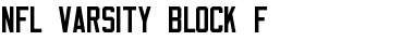 NFL Varsity Block F Regular Font