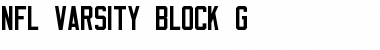 NFL Varsity Block G Regular Font