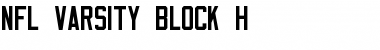 NFL Varsity Block H Regular Font