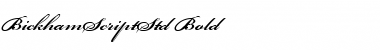 Bickham Script Std Regular Font