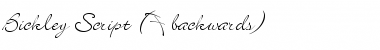 Bickley Script (F backwards) Font