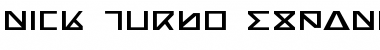 Nick Turbo Expanded Font