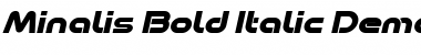 Minalis_Demo Bold Italic