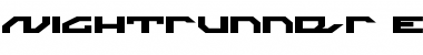 Nightrunner Expanded Font