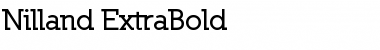 Nilland-ExtraBold Regular Font
