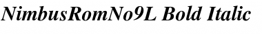 NimbusRomNo9L Bold Italic