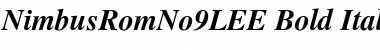 NimbusRomNo9LEE Bold Italic