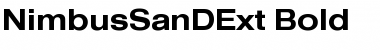 NimbusSanDExt Bold Font