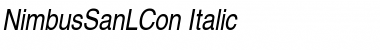 NimbusSanLCon Italic Font