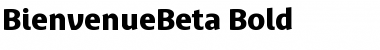 BienvenueBeta Bold Font