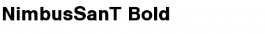 NimbusSanT Bold Font