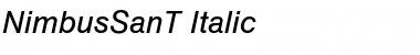 NimbusSanT Italic