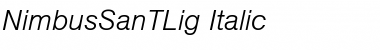 NimbusSanTLig Italic Font