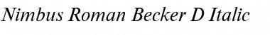 Nimbus Roman Becker D Font