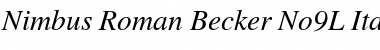 Nimbus Roman Becker No9L Font