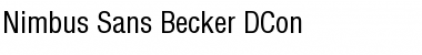Nimbus Sans Becker DCon Font