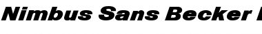 Nimbus Sans Becker DiaD Font
