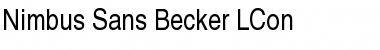 Nimbus Sans Becker LCon Regular Font