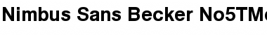 Nimbus Sans Becker No5TMed Font