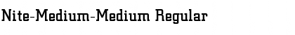Nite-Medium-Medium Regular Font
