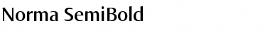 Norma SemiBold Regular Font