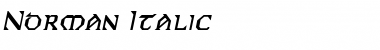 Norman Italic Font