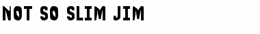 Not So Slim Jim Regular Font