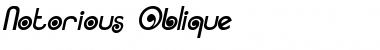 Notorious Oblique Font