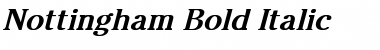 Nottingham Bold Italic Font