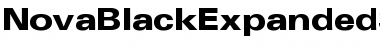 NovaBlackExpandedSSK Regular Font