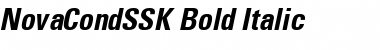 NovaCondSSK Bold Italic Font