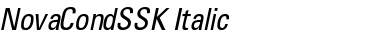 NovaCondSSK Italic Font