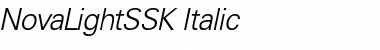 NovaLightSSK Italic Font