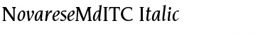 NovareseMdITC Italic Font