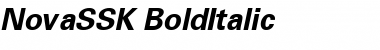 NovaSSK BoldItalic Font