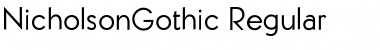 Nicholson Gothic Font