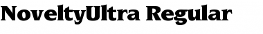 NoveltyUltra Font