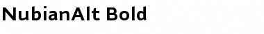NubianAlt-Bold Bold Font