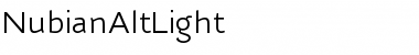 NubianAltLight Font