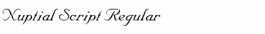 Nuptial Script Regular Font