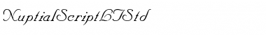 Nuptial Script LT Std Font