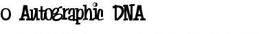 0 Autographic DNA Regular Font