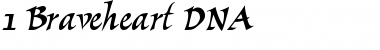 1 Braveheart DNA Regular Font