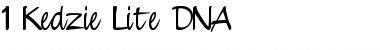 1 Kedzie Lite DNA Font